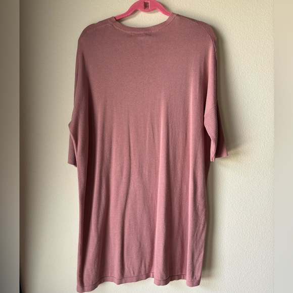 Mauve color sweater Dress - Picture 3 of 3